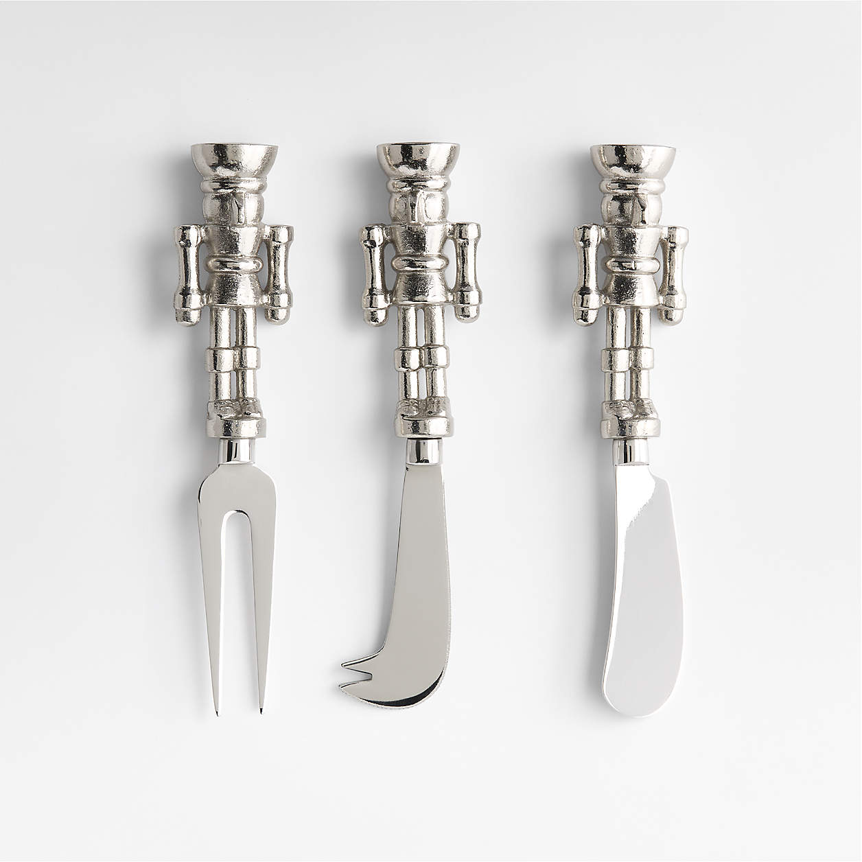 Nutcracker Cheese Knives, Set of 3_Crateand barrel.ca